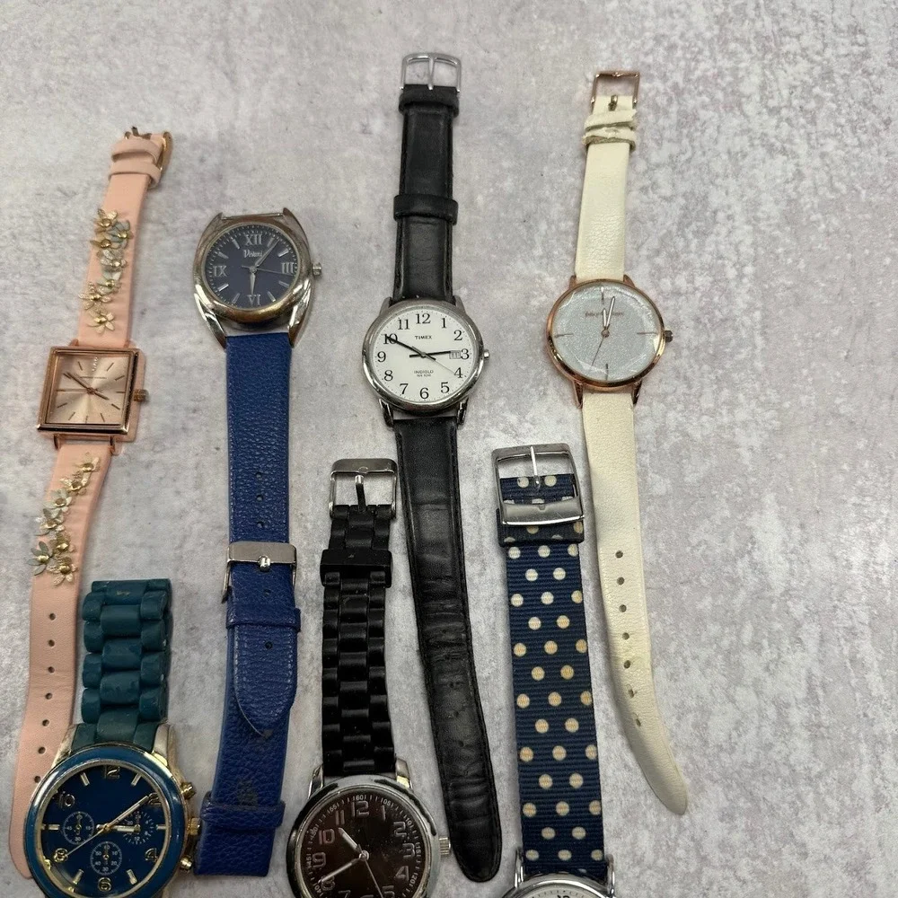 Bundle of 9 Watches Untested‎ - TimeX, Juicy Couture, Accutime, Xhilaration